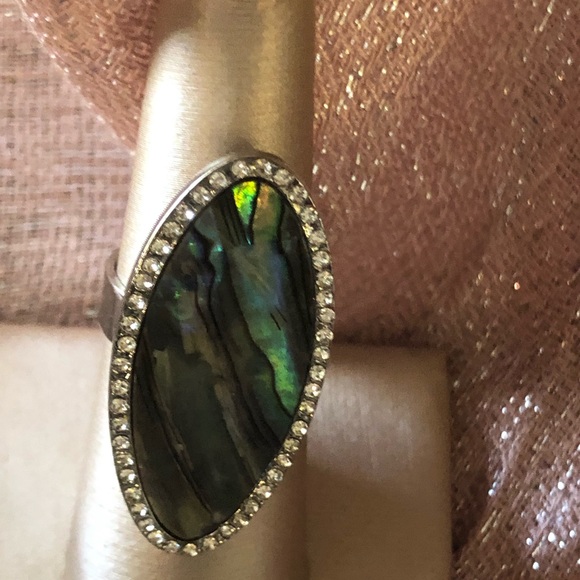 ABALONE STONE RING - Picture 3 of 3